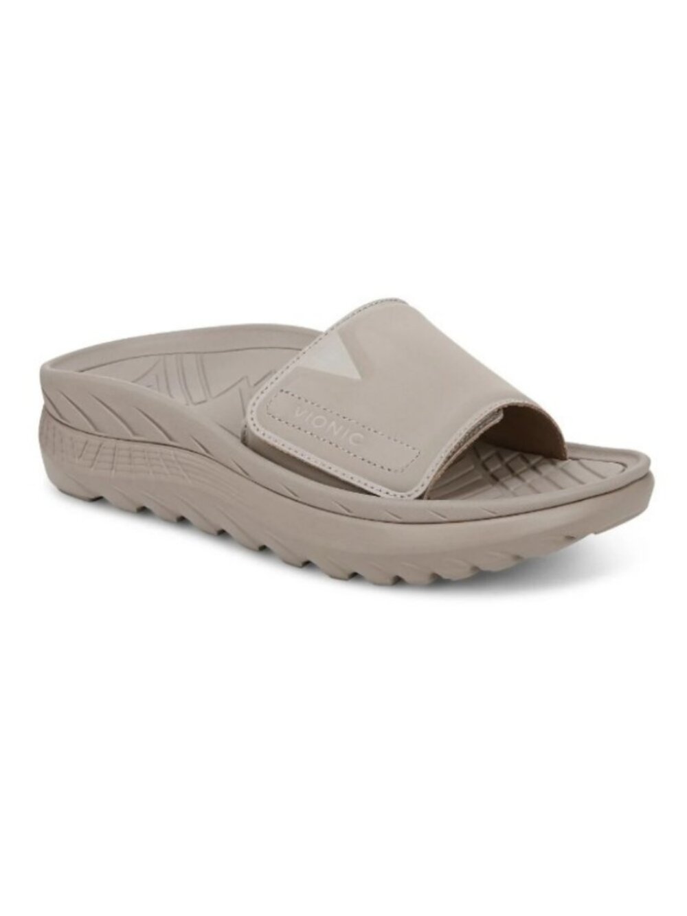 Vionic Rejuvenate Unisex Orthotic Recovery Slide Sandals - Cobblestone